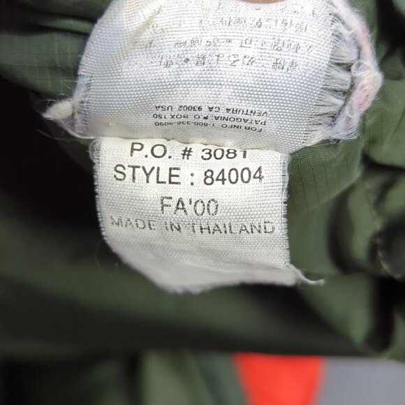 Patagonia VTG Jacket Unisex S Orange Puffball Puffer Outdoor Hiking Camping - Picture 14 of 16